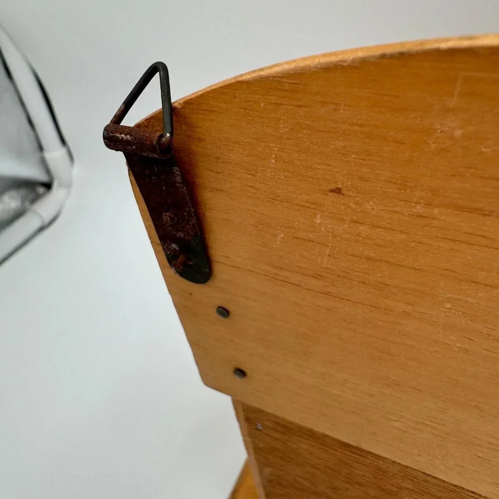 Vintage Wooden  Wall Hanging Letter Holder kitsch kitchen office